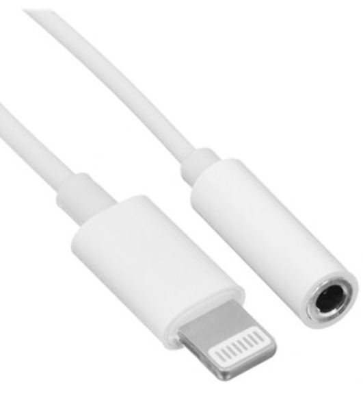 Кабель-переходник AUX Cablexpert CCA-LM3.5F-AL Lightning(M)/Jack3.5(F), алюминий+нейлон.оплётка, 0.15м, пакет