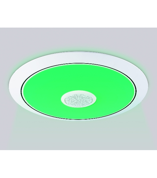 Музыкальный светодиодный светильник Ambrella light FZ720 WH белый IP20 52W 3000-6500K+RGB Music 450*65 (ПДУ ИК)