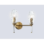 Настенный светильник Ambrella light LH55206/2 BS/CL латунь/прозрачный E14*2 max 40W 330*170*280, фото7
