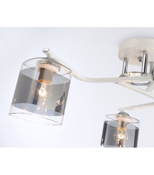 Светильник Ambrella light TR303217/3 WH/CH/SM белый/хром/дымчатый E27*3 max 60W D540*250