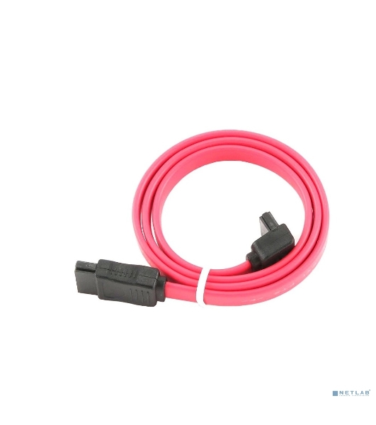 Кабель интерфейсный SATA Cablexpert CC-SATADATA90-N, Sata3 7pin/7pin угловой, медн.проводник, 50 см, пакет