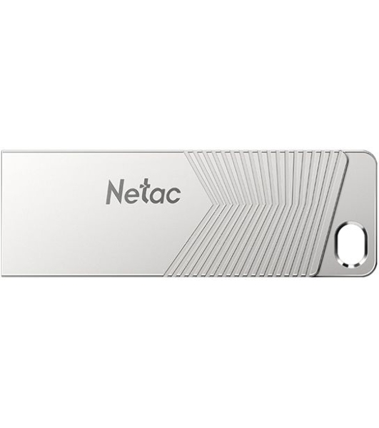 Флешка USB Netac UM1 (NT03UM1N-128G-32PN), 128Gb, USB 3.2, R/W 150/45, серебристый