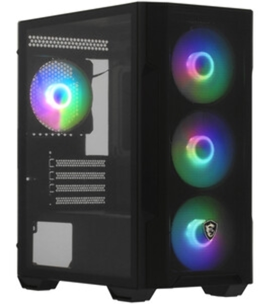 Компьютерный корпус MSI MAG FORGE M100R 1xUSB 3.0, 2xUSB 2.0, 4x120мм ARGB Fan, ARGB Control Board, Tempered Glass Window, Brown Box (932220)
