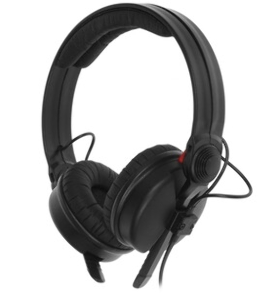 Проводные наушники Sennheiser HD 25 черный, накладные, Jack 3.5 мм