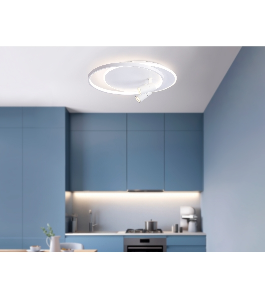 Светильник Ambrella light FL51391/1+2 WH белый 3000K-6400K 65W 560*480*120 (ПДУ РАДИО 2.4G)