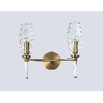 Настенный светильник Ambrella light LH55206/2 BS/CL латунь/прозрачный E14*2 max 40W 330*170*280, фото6
