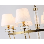 Люстра Ambrella light LH71253/8 BS/WH латунь/белый E14/8 max 40W D870*990, фото6