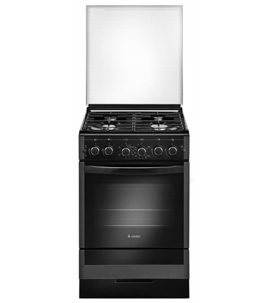 Плита газовая Gefest ПГ 5300-02 0046 черный, конфорок 4 шт, духовка 52 л, 50 см x 85 см x 58.5 см