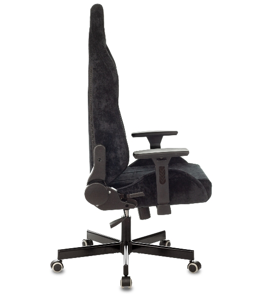 Кресло игровое Бюрократ Knight N1 Fabric черный Light-20, с подголов. крестовина металл