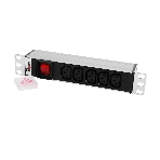Блок розеток ЦМО Rem-10 без шнура с выкл., 5 IEC 60320 C13, вход IEC 60320 C14, 10A, алюм., 10' (R-10-5C13-V-220-Z), фото6