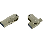 Флешка USB Netac U785 (NT03U785C-032G-30PN), 32Gb, USB 3.0/TypeC, R/W 110/45, серебристый, фото4