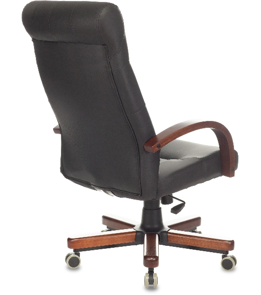 Кресло Бюрократ T-9928WALNUT/ECO черный, экокожа