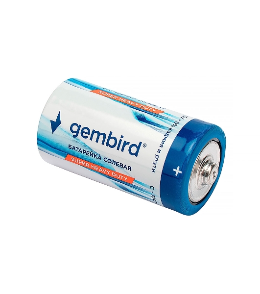 Батарейки солевые Gembird GB-R14P-4B, тип С(R14P), 4шт, коробка