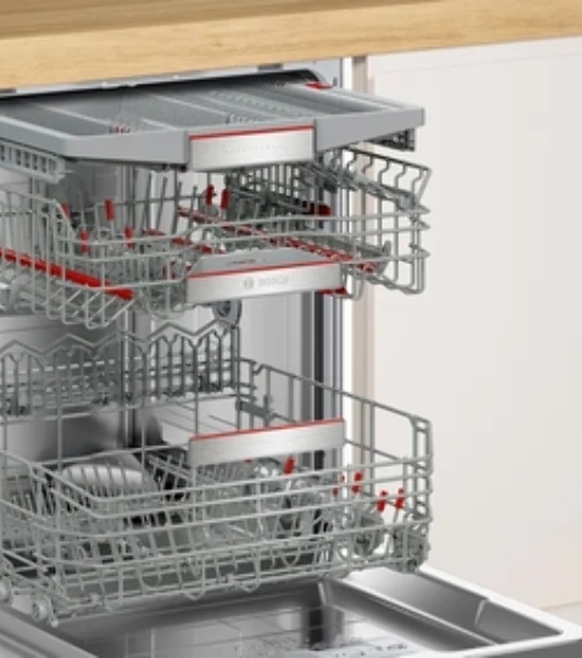 Встраиваемая посудомоечная машина Bosch SMD8TCX04E, нержавеющая сталь, 59.8 см, 14 компл., 42 дБ, класс A