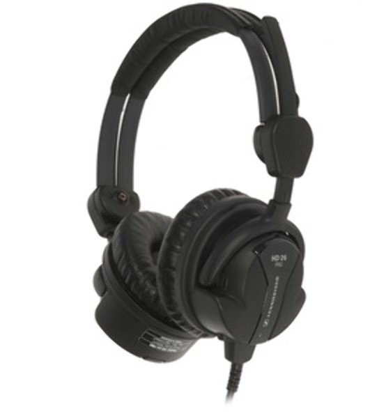 Проводные наушники Sennheiser HD 26 Pro черный, накладные, Jack 3.5/6.3 мм, складная чашка