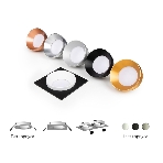 Корпус светильника C7632 SBK черный песок 92*92*H25mm MR16 GU5.3, фото4