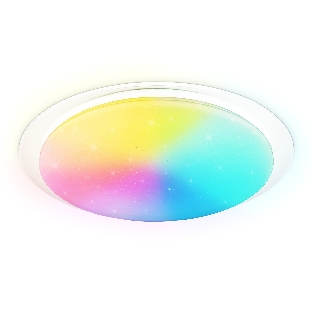 Светодиодный светильник RGB Ambrella light FZ770 WH белый IP20 42W 3000-6500K+RGB 450*55 (ПДУ ИК)