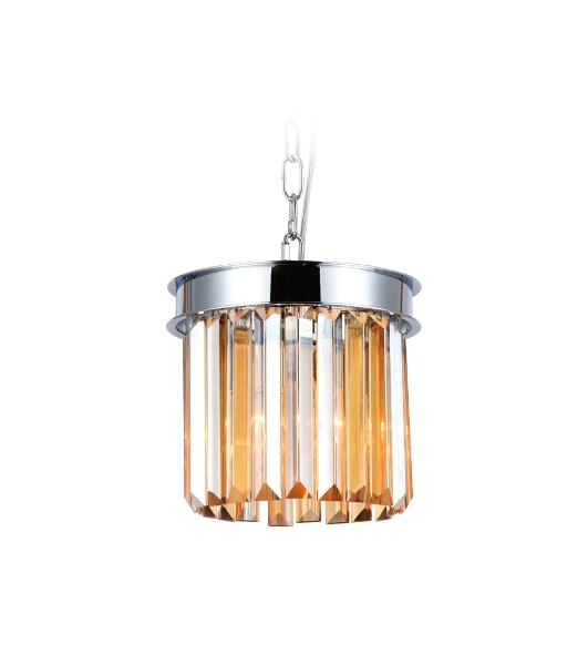 Светильник Ambrella light TR5102 CH/TI хром/янтарь E14 max 40W D200*575