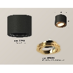Светильник Ambrella Light XS7511004 SBK/PYG черный песок/золото желтое полированное MR16 GU5.3 (C7511, N7004), фото 1