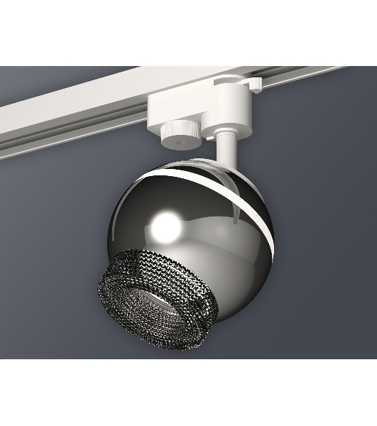 Светильник Ambrella light XT1104002 PSL/BK серебро полированное/тонированный GU5.3 LED 3W 4200K (A2520, C1104, N7192)