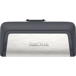 Флешка USB Sandisk 64Gb Ultra Dual SDDDC2-064G-G46 USB 3.0 серый/узор
