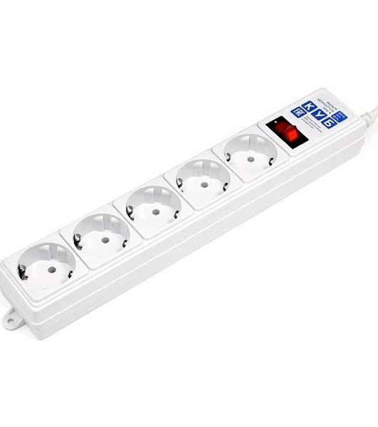 Сетевой фильтр Powercube SPG-B-15 5 м, 5 розеток, серый, коробка