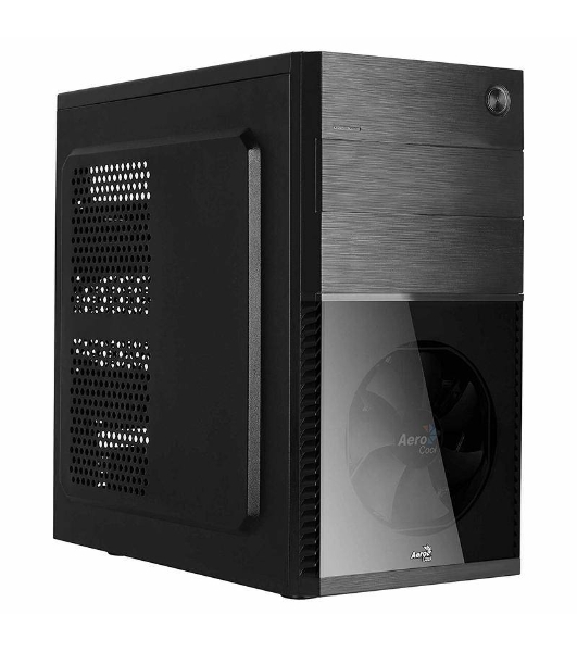Компьютерный корпус Aerocool/Formula Cs-105 Blue (mATX, без БП, 1x USB3.0, 1x USB2.0, 1x 12cm blue LED front fan)