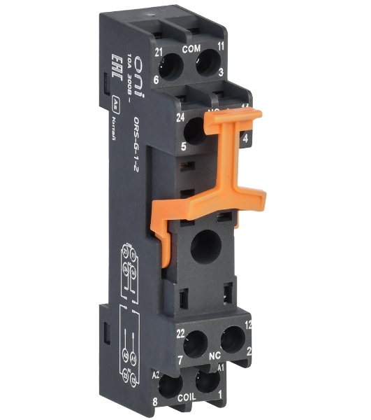 Розетка для реле IEK винт.соед. 300 (ORS-G-1-2-G)