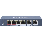 Коммутатор Hikvision DS-3E0106HP-E, 4×100 Мбит/с PoE + 2×100 Мбит/с, неуправляемый, фото7