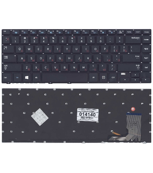 Клавиатура для ноутбука Samsung 470R4E, черная с подсветкой