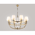 Люстра Ambrella light LH71253/8 BS/WH латунь/белый E14/8 max 40W D870*990, фото3