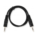 Кабель аудио Ningbo JAAC002-0.5 Jack 3.5 (m)/Jack 3.5 (m) 0.5м. черный, фото 1