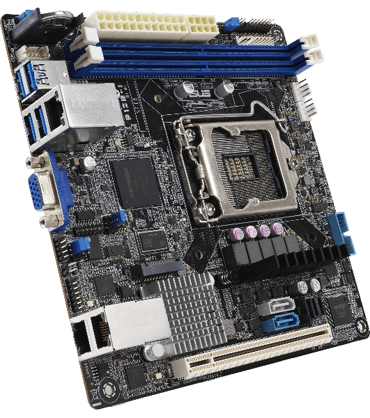 Материнская плата серверная ASUS P12R-I, LGA 1200, Intel C252, 2xDDR4, 6xSATA, 1xM.2, 1xPCI-E 4.0 x16, 2x1Gb LAN, 4xUSB-A 3.2 Gen 1, 1xVGA, COM-порт, Mini-ITX