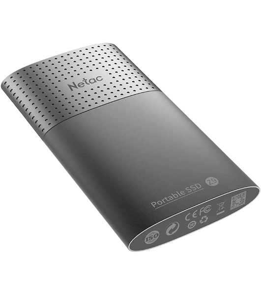Внешний SSD Netac Z9, 1TB, USB 3.2 Gen 2 Type-C, R/W 550/480, черный