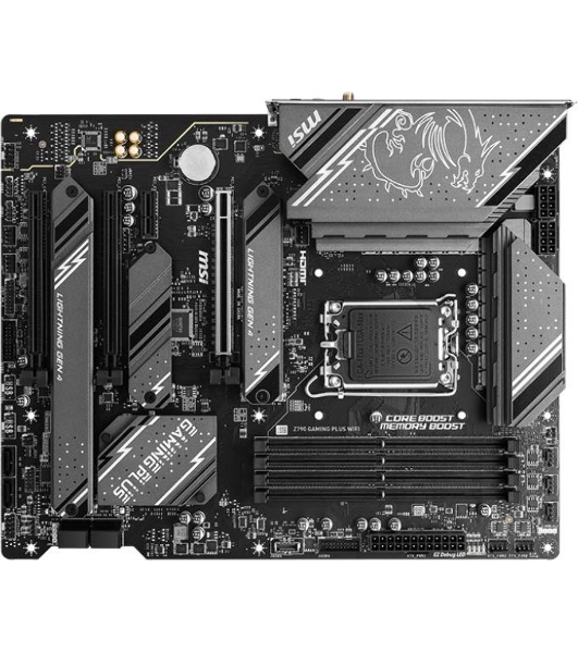 Материнская плата MSI Z790 GAMING PLUS WIFI, LGA 1700, 4xDDR5, 1xPCIe 5.0 x16, 1xPCIe 4.0 x16, 4xM.2, 6xSATA, 1xHDMI, 1xDP, 2.5 Gigabit Ethernet, 7.1 аудио, ATX