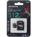 Флеш карта MICRO SDXC 512Gb W/AD. AUSDX512GUI3V30SA2-RA1 ADATA, фото9