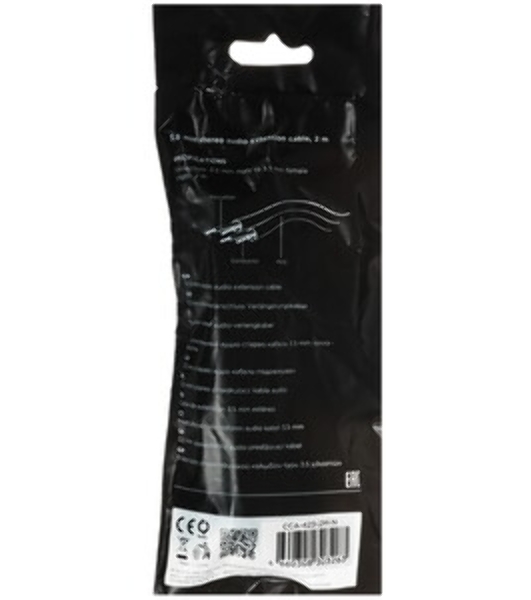 Кабель-переходник AUX Cablexpert CCA-UM3.5F-AL AM/Jack3.5(F), алюминий+нейлон.оплётка, 0.15м, пакет
