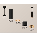 Светильник Ambrella Light XP7402050 SBK/PYG черный песок/золото желтое полированное MR16 GU5.3 (A2311,C7456,A2072,C7402,N7004), фото 1