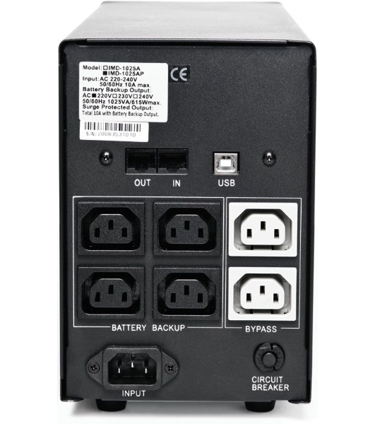 Источник бесперебойного питания Powercom Imperial IMD-1200AP 720Вт 1200ВА черный