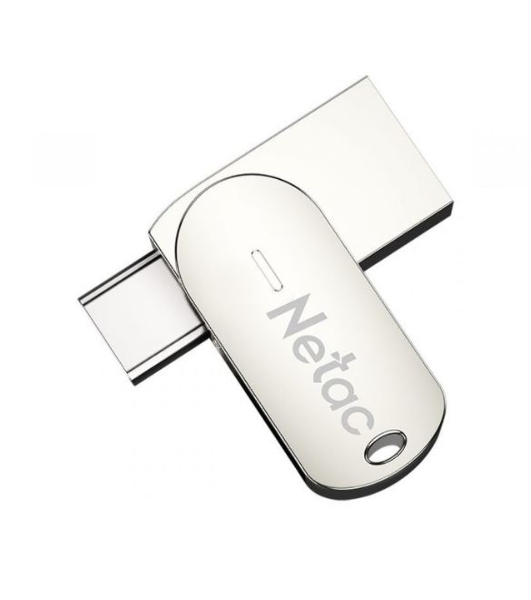 Флешка USB R/W Netac USB Drive U785C USB3.0+TypeC 64Gb, retail version