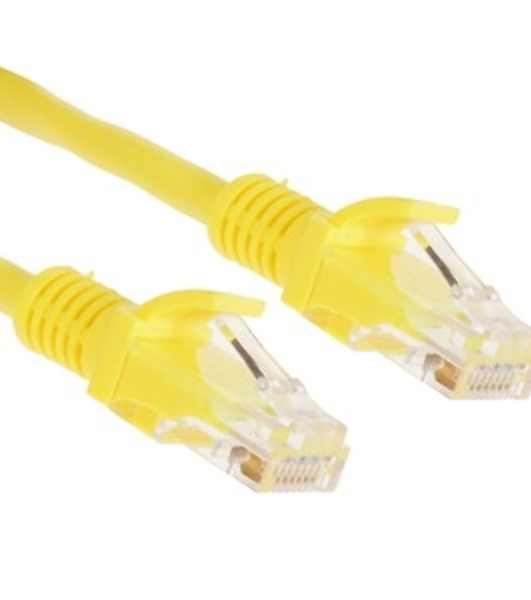 Патч-корд UTP Cablexpert PP12-30M/Y cat.5e, 30м, литой, многожильный, желтый
