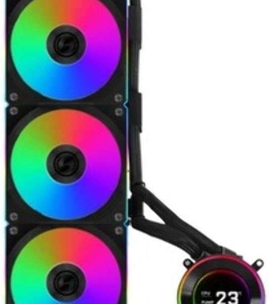 Система жидкостного охлаждения Lian-Li HydroShift II LCD-C 360CL ARGB Soc-AM5/AM4/1700/1851 черный 4-pin 31dB Al+Cu LCD Ret (G89.GHS2LCD36RB.R0)