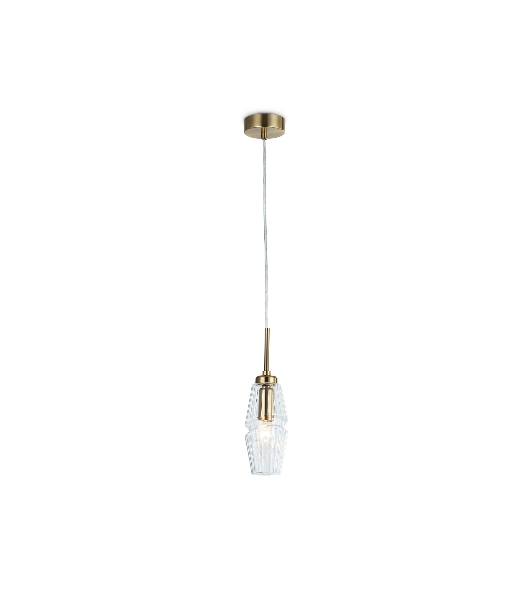 Светильник Ambrella light LH55208 BS/CL латунь/прозрачный E14 max 40W D80*270