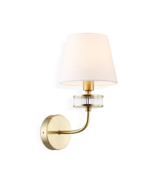 Настенный светильник Ambrella light LH71255 BS/WH латунь/белый E14 max 40W 210*160*310