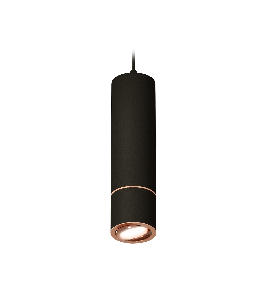 Светильник Ambrella Light XP7402055 SBK/PPG черный песок/золото розовое полированное MR16 GU5.3