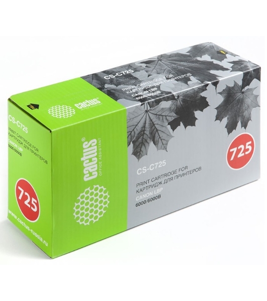 Картридж лазерный Cactus CS-C725S черный (1600 стр.) для Canon LBP 6000 i-Sensys 6000b i-Sensys