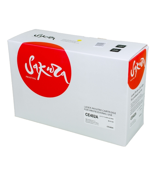 Картридж Sakura CE402A для HP Enterprise 500 Color M551n/525f/525dn/570/575f, желтый, 6000 к.