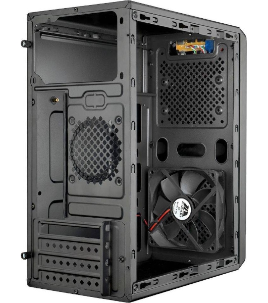 Компьютерный корпус Aerocool/Formula Cs-105 Blue (mATX, без БП, 1x USB3.0, 1x USB2.0, 1x 12cm blue LED front fan)