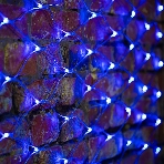 Гирлянда Neon-night 'Сеть' 2х1,5м, свечение с динамикой, прозрачный ПВХ, 288 LED, 230 В, синий, фото 1