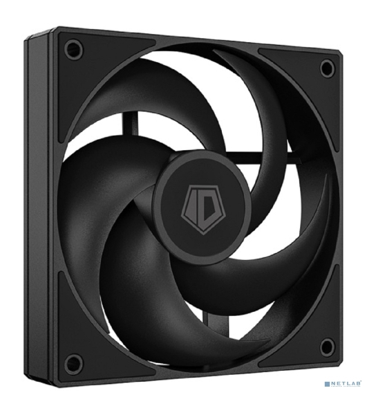 Вентилятор для корпуса ID-Cooling AS-120-K черный, 120 мм, 2000 об/мин, 27.2 дБ, 4 pin